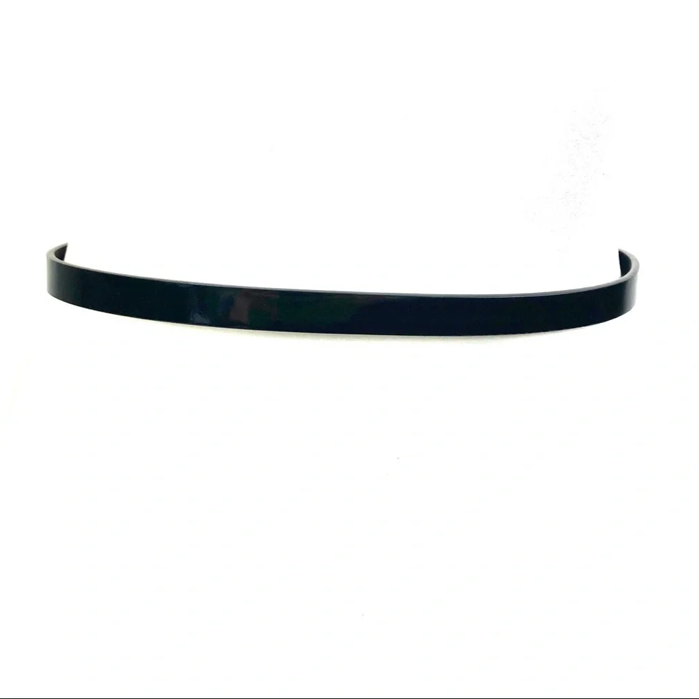 Black Patent Leather Adjustable Bow Belt